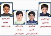 کسب مقام های برتر در مسابقه بزرگ استانی کتابخوانی «شهد شیرین»